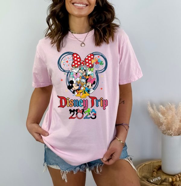 Disney Trip 2023 Shirt, Disney Mickey Minnie Shirt, Disneyworld Shirt 2023, Vintage Disneyland Shirt, Disney Vacation Tee