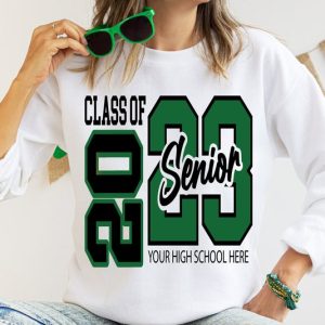 Personalized Graduation Shirts,2023 Graduation Shirt Gift, Custom School Graduation Shirt,School Name Graduation Shirt,Class of 2023 Shirt