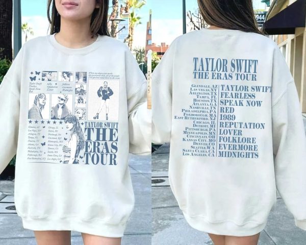 TS The Eras Tour 2023 Shirt Taylor Swiftie Merch Sweatshirt Hoodie TSwift Album Vintage Retro y2k Music Concert Track list Red Midnight 1989