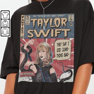 Taylor Swift Comic Shirt, Sweatshirt Merch Ms. Reputation Vintage Comic Book Album Rep Taylor Eras Tour 2023 Graphic Tee