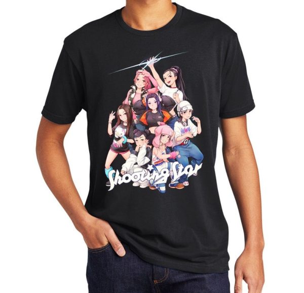 XG Shooting Star Inspired Anime Unisex Graphic T-Shirt, KPOP Merch, Anime Merch, XG Merch