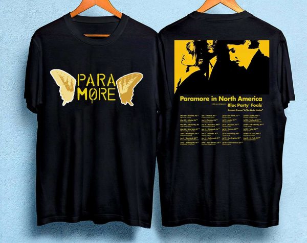 Paramore 2023 Tour Shirt, Paramore In North America Tour Shirt, Paramore Shirt, Music Tour 2023 Tshirt, Band Tour 2023 Shirt, Gift For Fan