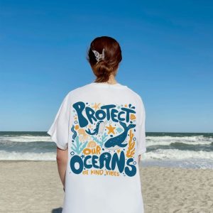 Protect Our Oceans Hoodie, Respect The Locals Shirt, Save The Ocean Shirt, Beach Tshirt, Coconut Girl Aesthetic Shirt, Surf Sweatshirt