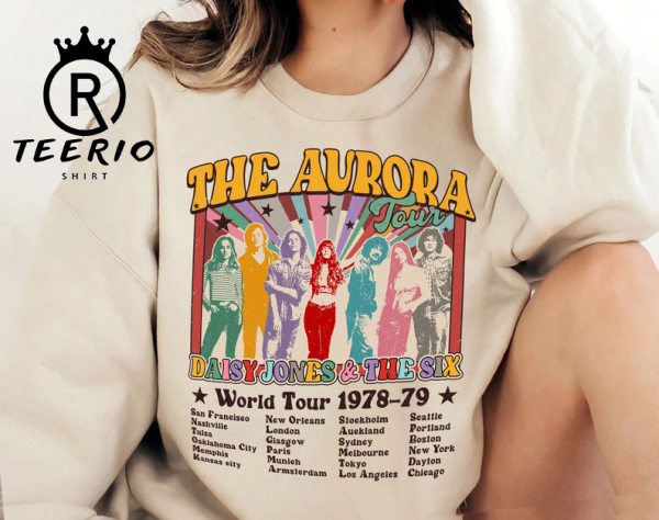 Retro the Aurora Tour 1978-79 Shirt, Aurora World Tour 2023, Aurora Album Merch, Concert Shirt, Daisy Jones & the Six Shirt