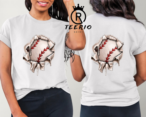 Baseball Two Sided Shirt, Sport League Shirt, Baseball, Gift Custom Shirt