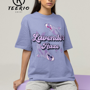 Lavender Haze Comfort Colors T shirt – Koi Fish Shirt – Concert t shirt