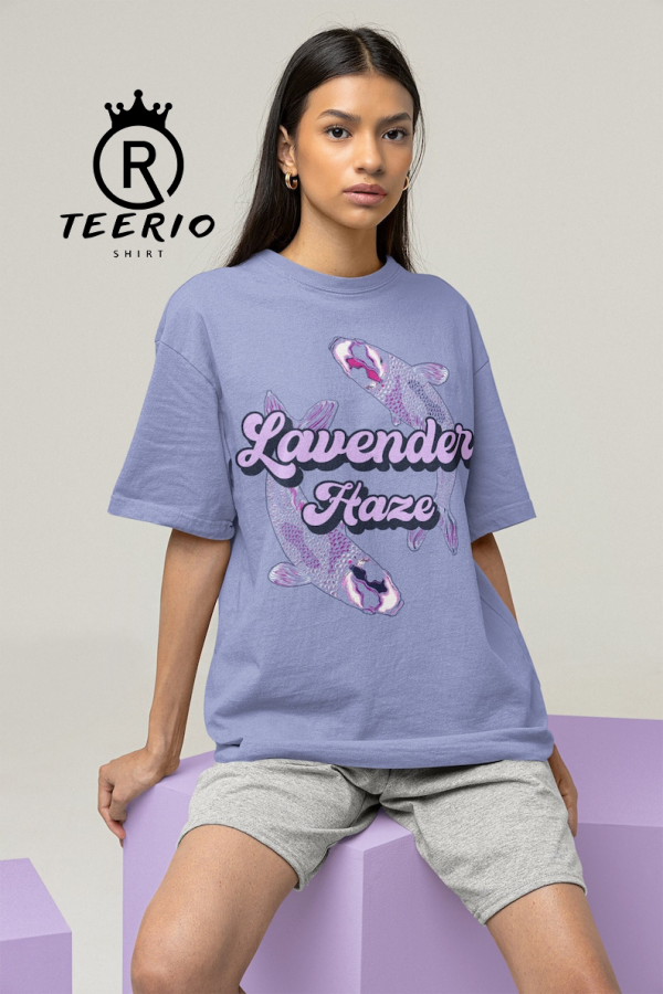 Lavender Haze Comfort Colors T shirt – Koi Fish Shirt – Concert t shirt