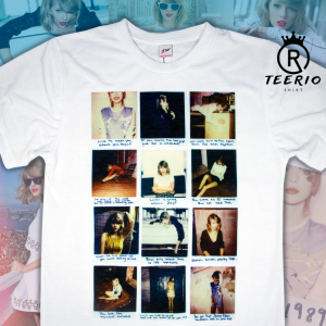 1989 Polaroids Lyrics Inspired Swiftie Merch Concert Tour T-Shirt