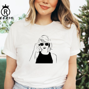 Woman With Glasses Shirt, Cool Woman Shirt, Music Merch, Rock Music Fans Shirt