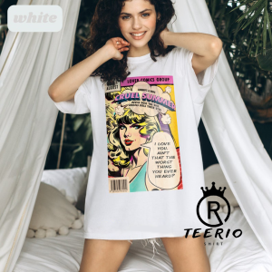 cruel summer vintage comic taylor swift lover t-shirt, the eras tour 2023 merch, gift for swifties