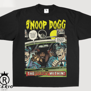 Snoop Dogg Vintage Shirt, Music Hip Hop Short Sleeve Unisex Hoodie