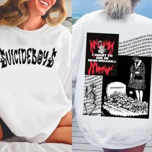 Limited Suicideboys Homemade 2 sides Sweatshirt, Vintage Suicideboys T-shirt, Hip Hop Style Tee, Hip hop Music Tee Shirt