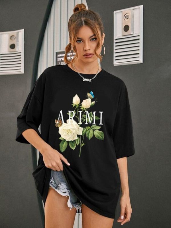 Amiri T-shirt, Limited Amiri Flower T-shirt, Vintage Amiri T-shirt, Trending T-shirt