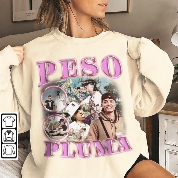 Peso Pluma Music Shirt, Peso Pluma Merch Gift For Fan Sweatshirt, Peso Pluma World Tour 2023 Hoodie