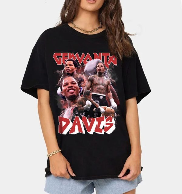 GERVONTA DAVIS Vintage T-Shirt, Gervonta Davis Shirt, Shirt Gervonta Davis Tank T Shirt Boxing Rap 90s Retro Casual Men Women T-Shirt.