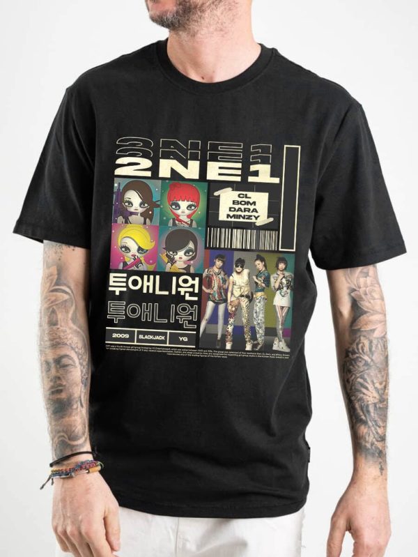 2NE1 Vintage Shirt, 2NE1 Vintage TShirt, 2NE1 Homage TShirt, Gifts For Fan, 90’s Graphic Tee, Kpop Concert, Kpop Shirt