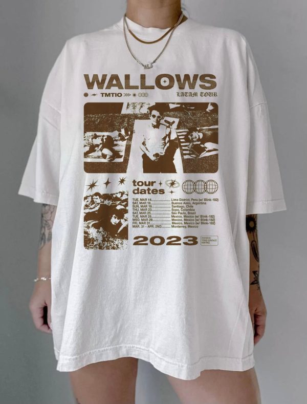 Wallows Tell Me That It’s Over Tour dates 2023 T-Shirt, Wallows 2023 Merch T-Shirt, Tmtio Cherubs Unisex shirt