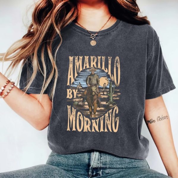 Amarillo By Morning Shirt, Amarillo Shirt, Country Shirt, Texas Shirt, Country Music Shirt, Western Shirt.