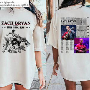 Zach Bryan Shirt, Zach Bryan Burn Burn Burn Tour 2023 Shirt, Country Music Shirt, Western Shirt