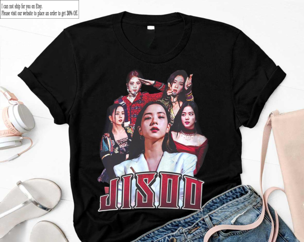 Retro Jisoo Shirt Korean Pop Singer Kpop Fans T shirt Gift Jennie, Lisa, Rose Vintage 90 Retro T Shirt Tee