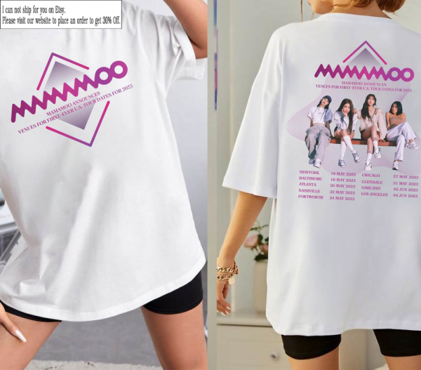 MAMAMOO 2023 MY CON Tour Shirt, Mamamoo Us Tour Shirt, Mamamoo Unisex Shirt, Solar, Moonbyul, Wheein, Hwasa, Kpop Concert Merch