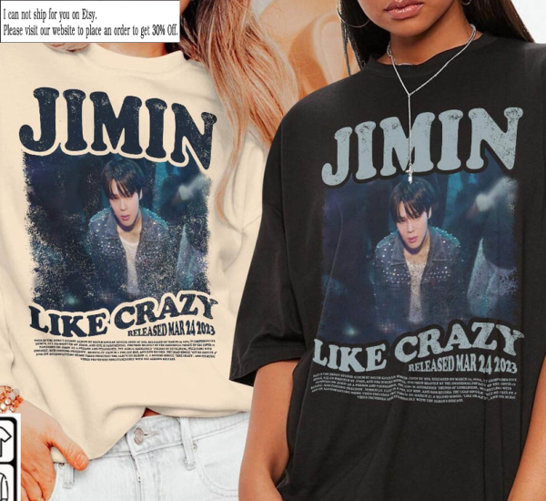 Jimin Kpop Shirt, Like Crazy Album Vintage Sweatshirt, Jimin V3 Vintage Retro Graphic Tee Music Unisex Gifts Fan Hoodie, Kpop Music Shirt