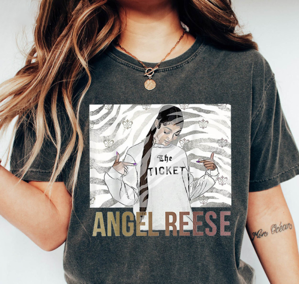 Angel Reese Lsu Shirt, Tigers 2023 Basketball Crewneck Unisex Hoodie