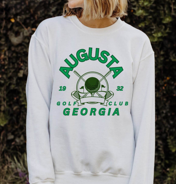 Vintage Augusta Golf Shirt – The Masters Aesthetic Sweatshirt – Augusta National Georgia Gift for Her Crewneck