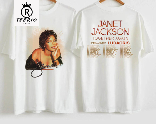 Janet Jackson Together Again Tour 2023 Shirt, Janet Jackson Concert Long Sleeve Unisex Hoodie