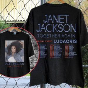 Janet Jackson Together Again Tour 2023 T-Shirt, Janet Jackson Shirt, Janet Jackson Fan Gifts T-Shirt, Janet Jackson Tour Merch