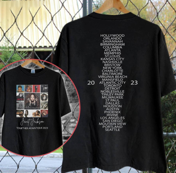 Janet Jackson Tour 2023 Unisex Shirt,Janet Jackson Together Again Tour 2023 Shirt, Janet Jackson Vintage Shirt,Janet Jackson Shirt Fan Gifts