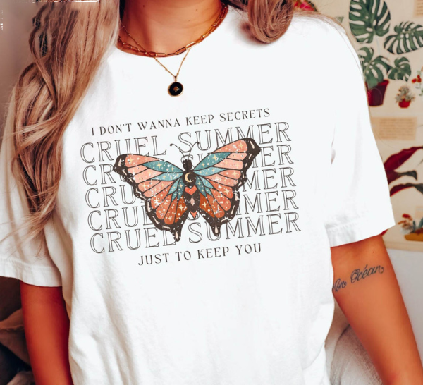 Cruel Summer T Shirt, Taylor Swiftie Merch, Eras Tour Outfit, Lover Album, TS Eras Tour Shirt, Gift for her