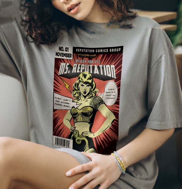 Reputation Comic Shirt, Reputation Concert Tee, Rep Shirt, Swiftie Shirt, Taylors Version, Taylors Version