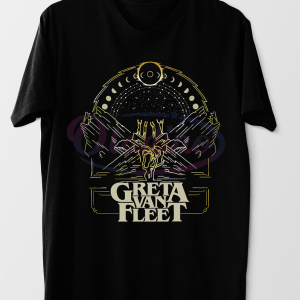 Greta Van Fleet Vintage Shirt, Trending Unisex T-shirt Short Sleeve Vintage Style