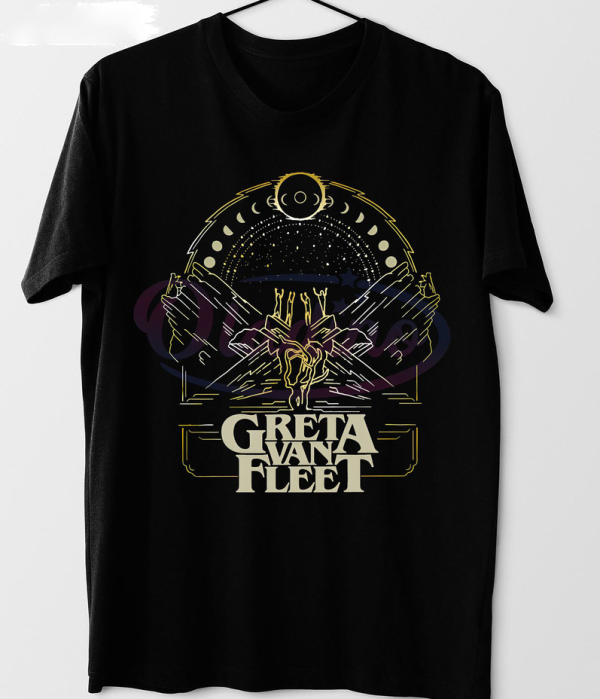 Greta Van Fleet Vintage Shirt, Trending Unisex T-shirt Short Sleeve Vintage Style