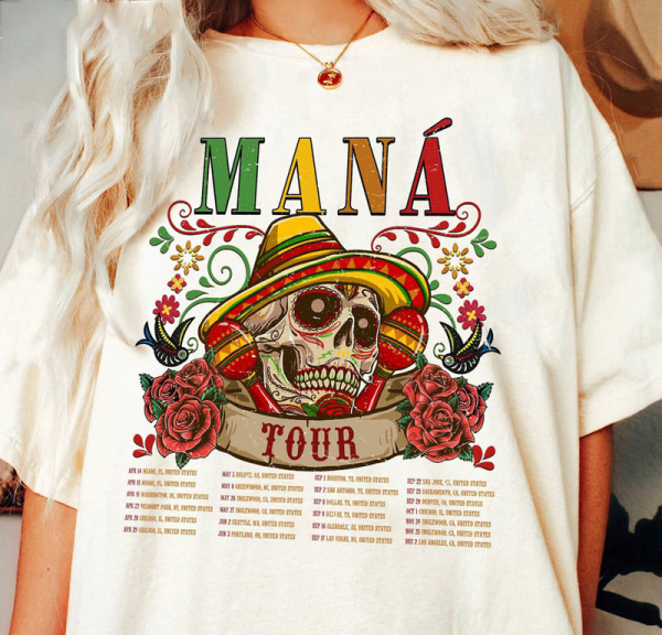 Maná México Lindo y Querido Tour 2023 T-Shirt Sweatshirt, Maná Show 2023 Tour Shirt, Anniversary Gift for Fans, 2023 Tour Shirt