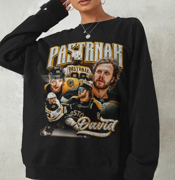 David Pastrnak Trendy Shirt, Ice Hockey American Professional Hockey Championship Sport Long Sleeve Short Sleeve