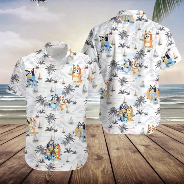 B.lue.y Beach Hawaii Shirts, Summer Shirt, Hawaiian Shirt, Bl.u.ey Hawaiian Shirt, Bl@.ey Birthday, Kids Hawaiian Shirt, Funny Bl.ue.y Shirt