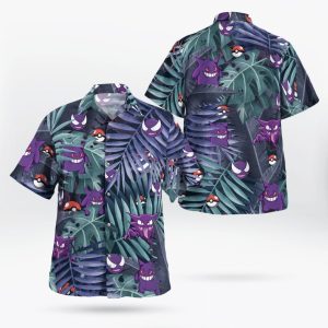 Gengars Evolution Pokemon Hawaiian Shirt Aloha Shirt For Men Women Limited Edition Perfect Gift