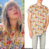 Taylor Swift Hawaiian Shirt, Floral Tropical Summer Beach Shirt, Swiftie Eras Tour Shirt, The Eras Tour 2023 Hawaii Shirt