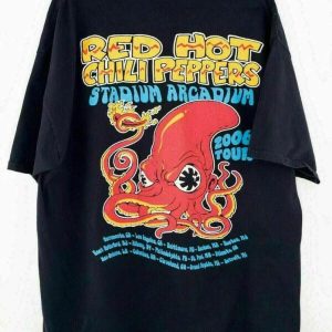 Red Hot Chili Peppers Octopus 1983 | RHCP T-shirt | Funk Rock Band Shirt | Concert Tour 2023 | Unisex Tshirt Crew Sweatshirt Hoodie