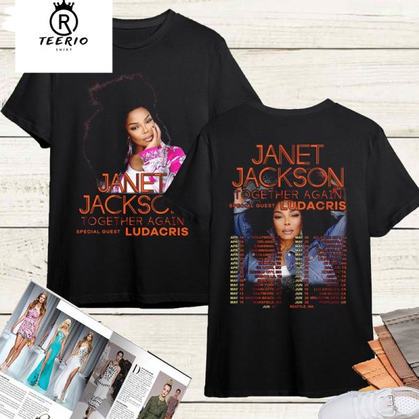 Janet Jackson Together Again Tour 2023 Shirt, Janet Jackson Concert Long Sleeve Unisex Hoodie