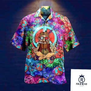 Magic Mushrooms Print Festival Hawaiian Style Shirt