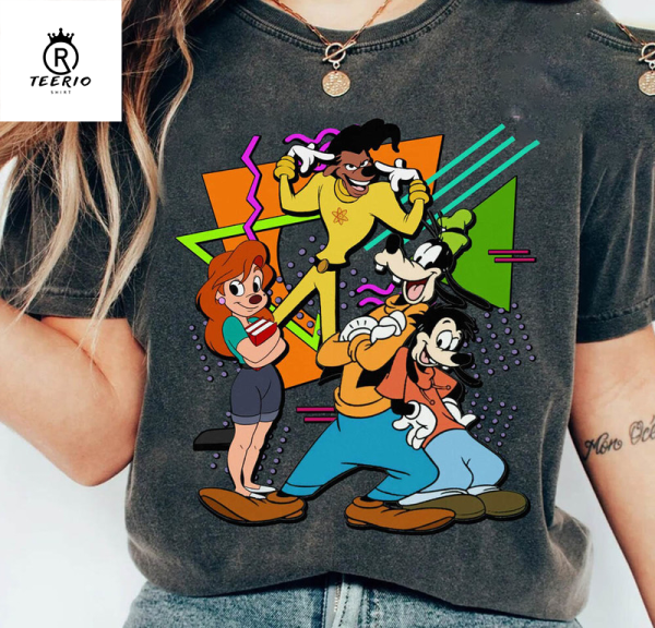 Retro Disney A Goofy Movie Shirt, Roxanne Shirt, Disney 90s A Goofy Movie Powerline Stand Out Tour 95 Shirt, Disney Couple Shirt