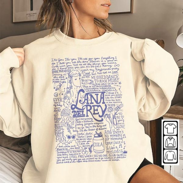 Lana Del Rey Shirt, Lana Del Rey Album, Lana Del Rey Band Shirt, Lana Del Rey Music Tour Nov Trending Sweatshirt