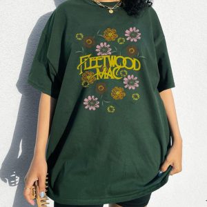 Fleetwood Mac Flower shirt, Vintage Floral Retro Band Graphic retro unisex shirt