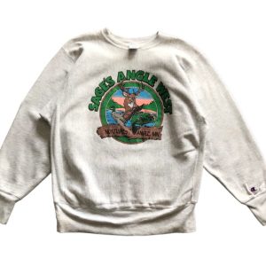 Vintage 90s Champion Reverse Weave Art Animal Sage’s Angle West Northwest Angle MN crewneck Sweatshirt Baggy style