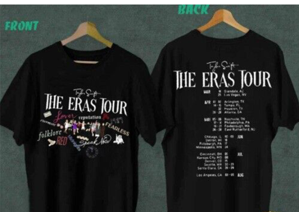 The Eras Tour 2 Side Shirt US Tour 2023 T-shirt