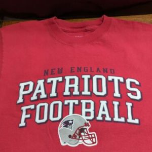 REEBOK NFL NEW ENGLAND PATRIOTS RED T-SHIRT