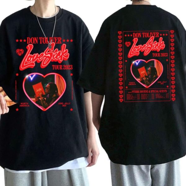 Don Toliver Love Sick Tour 2023 Shirt, Love Sick North America Tour 2023 Shirt, Don Toliver Fan Shirt, Love Sick Album Shirt